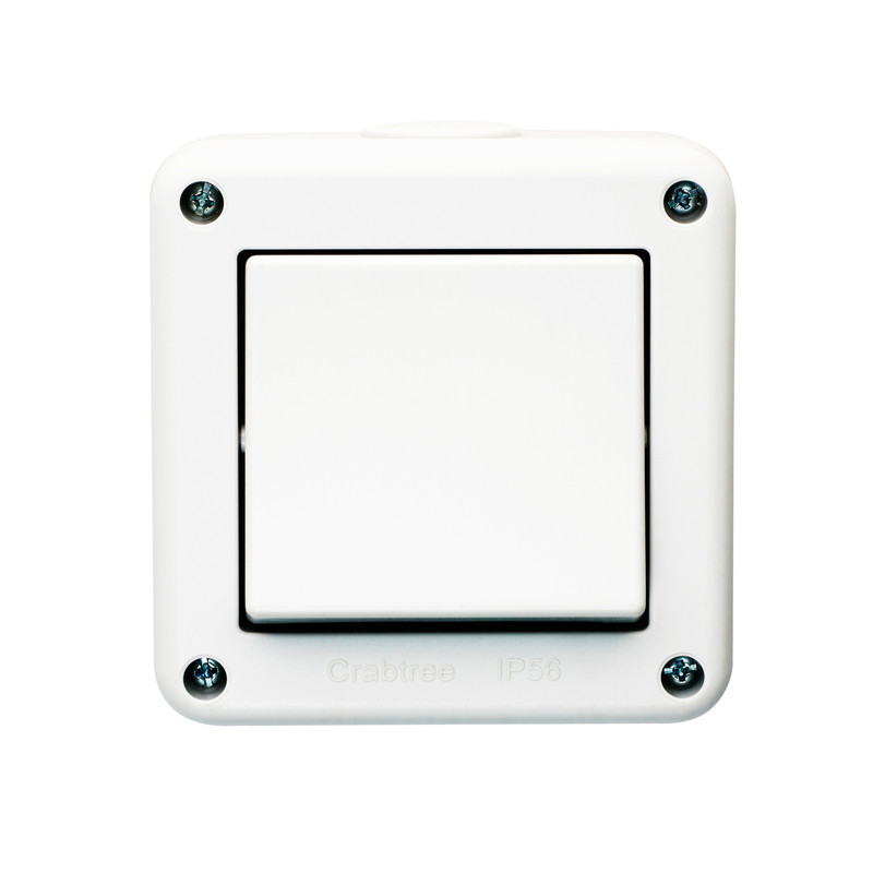 Crabtree IP56 20A Switch 1 Gang 2 Way