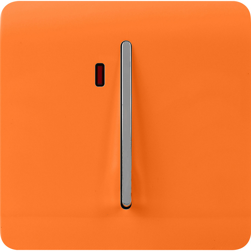 Trendiswitch Orange 45 Amp Switch with Neon 1 Gang