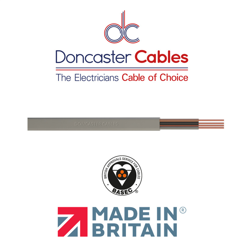 Doncaster Cables 3 Core & Earth Cable (6243Y) 1.5mm2 Coil