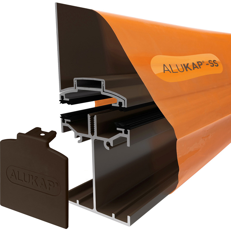 Alukap-SS Low Profile Wall Bar Brown 2.0m