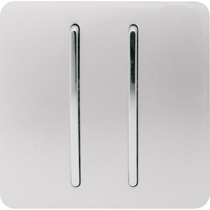 Trendiswitch White 2 Gang 2 Way 10 Amp Switch 2 Gang 2 Way