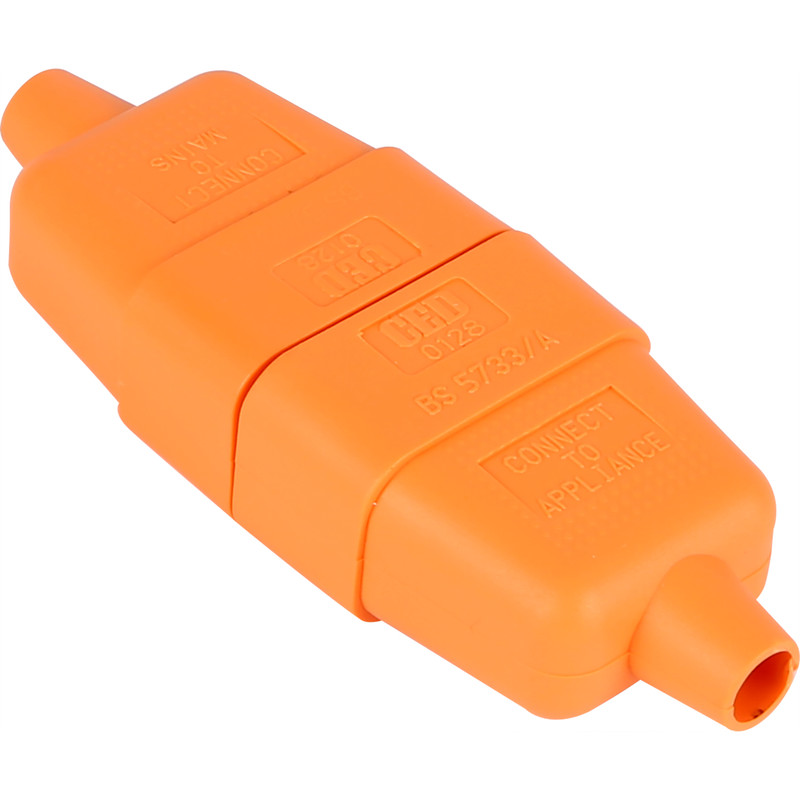 Flex Connector 10A 2 Core Orange