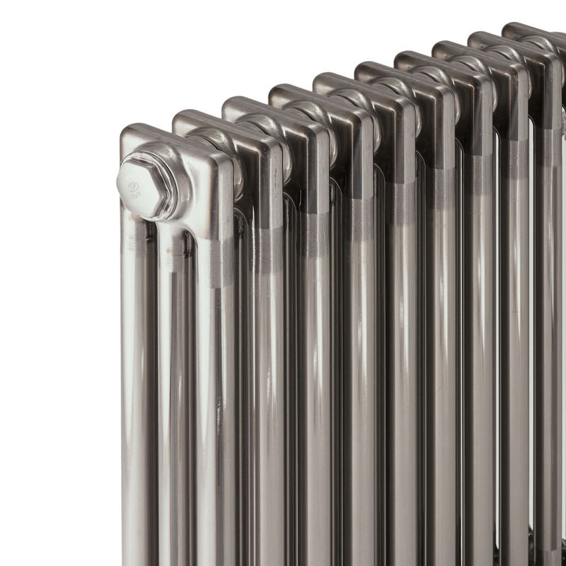 Arlberg Classic 3 Column Raw Metal Lacquered Radiator 600 x 1226mm 5403Btu
