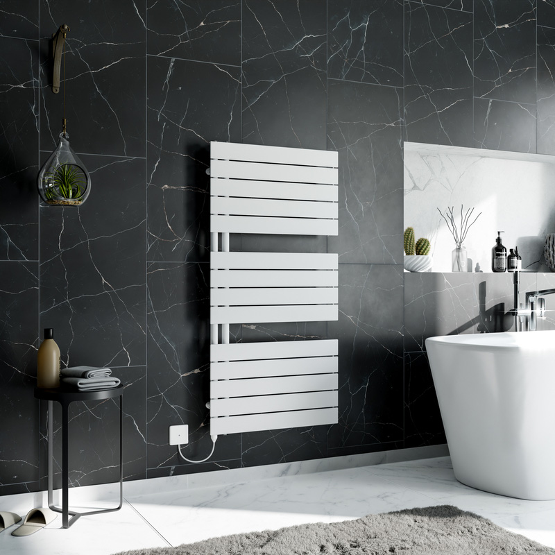 Ximax Oxford Open Electric Panel Towel Radiator 1195 x 600mm 2048Btu White