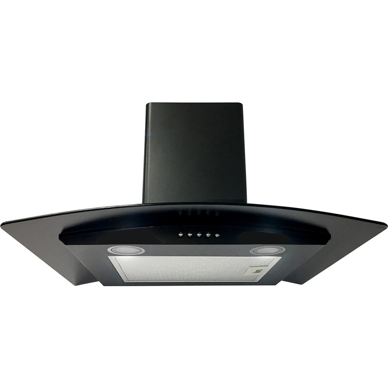 Cata 60cm Curved Extractor Hood Black