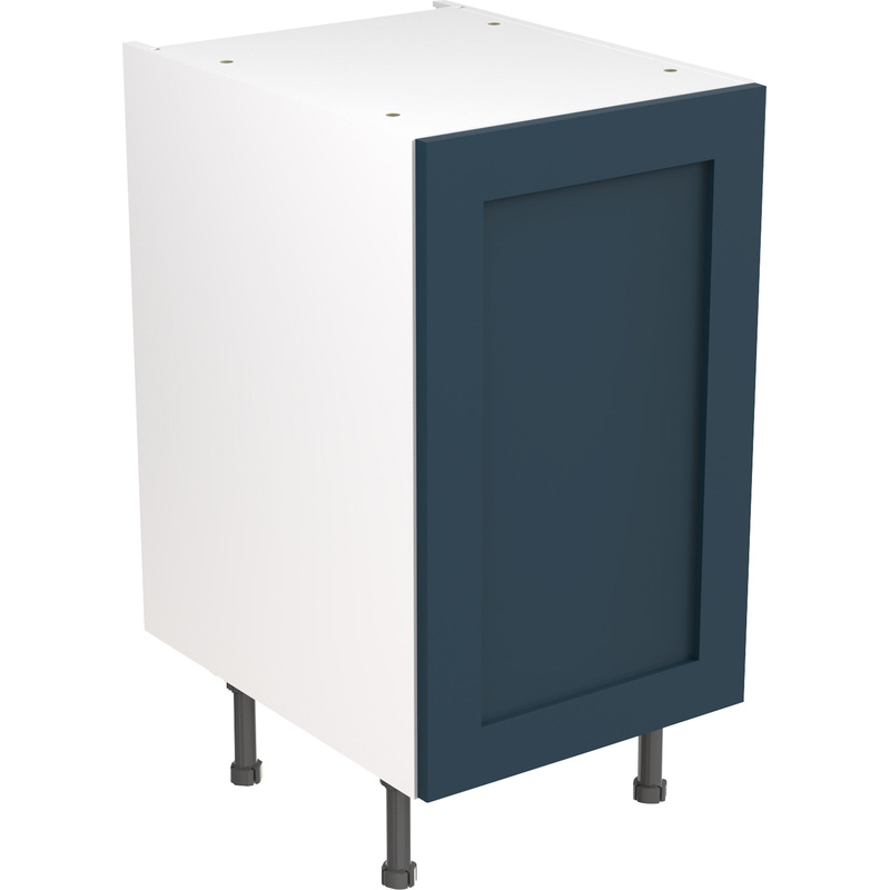 Kitchen Kit Flatpack Shaker Kitchen Cabinet Base Unit Ultra Matt Indigo Blue 450mm