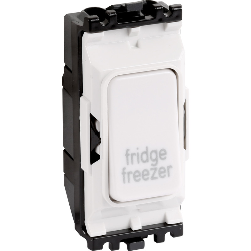 MK Grid Plus 20A 1 Way DP Engraved Module Fridge Freezer