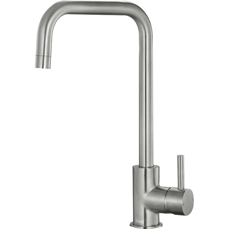 Deva Caldew Mono Mixer Kitchen Tap Brushed Nickel