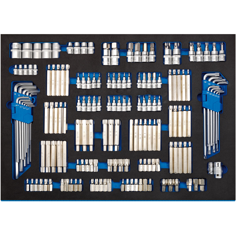 Draper Bit Set in Full Plus Drawer EVA Insert Tray 167 Piece