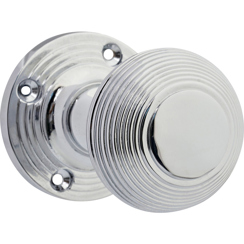 Beehive Mortice Knob Polished Chrome
