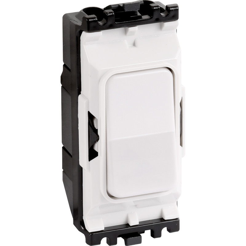 MK Grid Plus 10A Switch Module 2 Way Retractive Centre Off