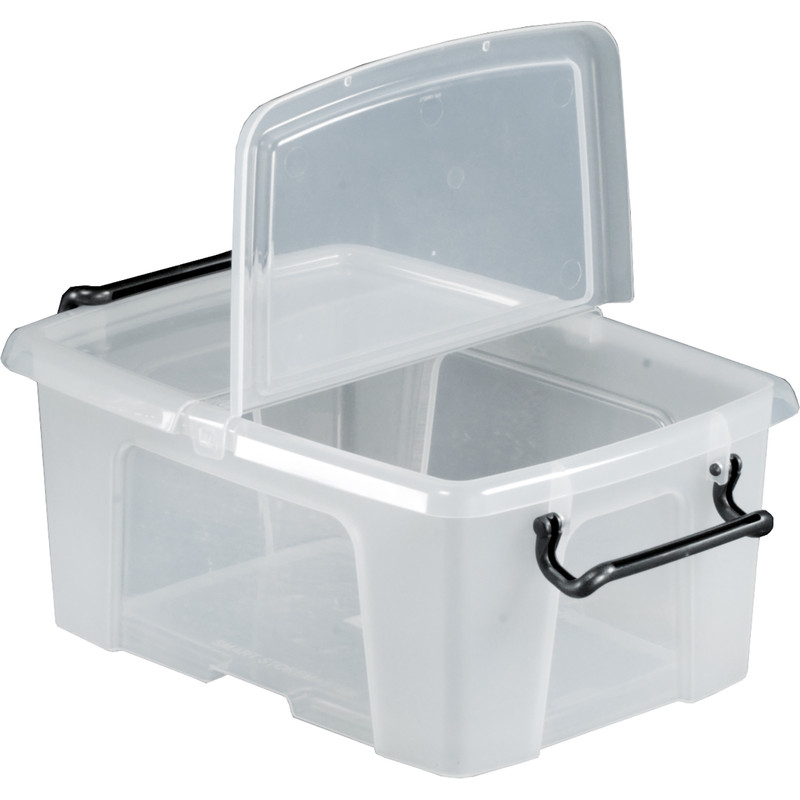 Plastic Container with Hinged Folding Lid 12L