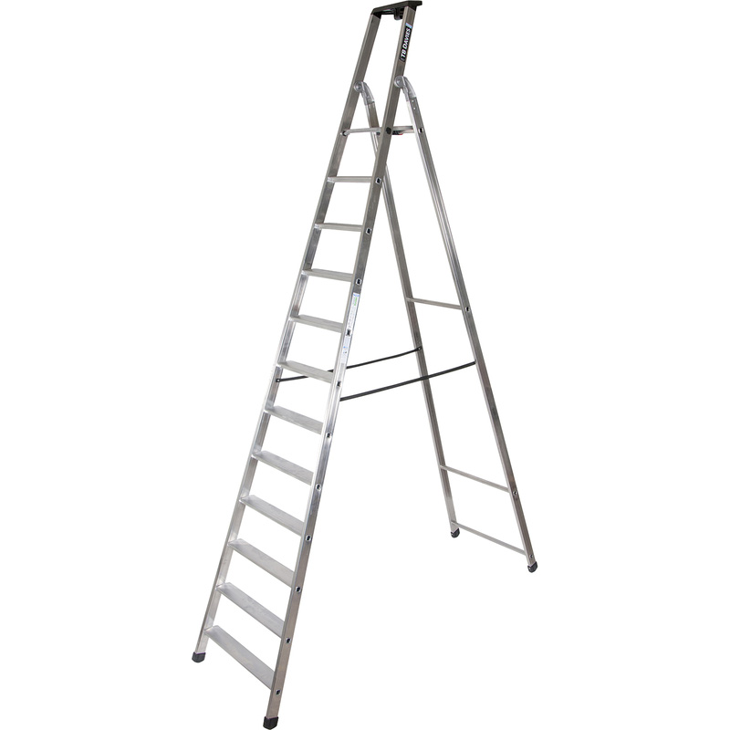 TB Davies Industrial Platform Step Ladder 12 Tread SWH 4.2m