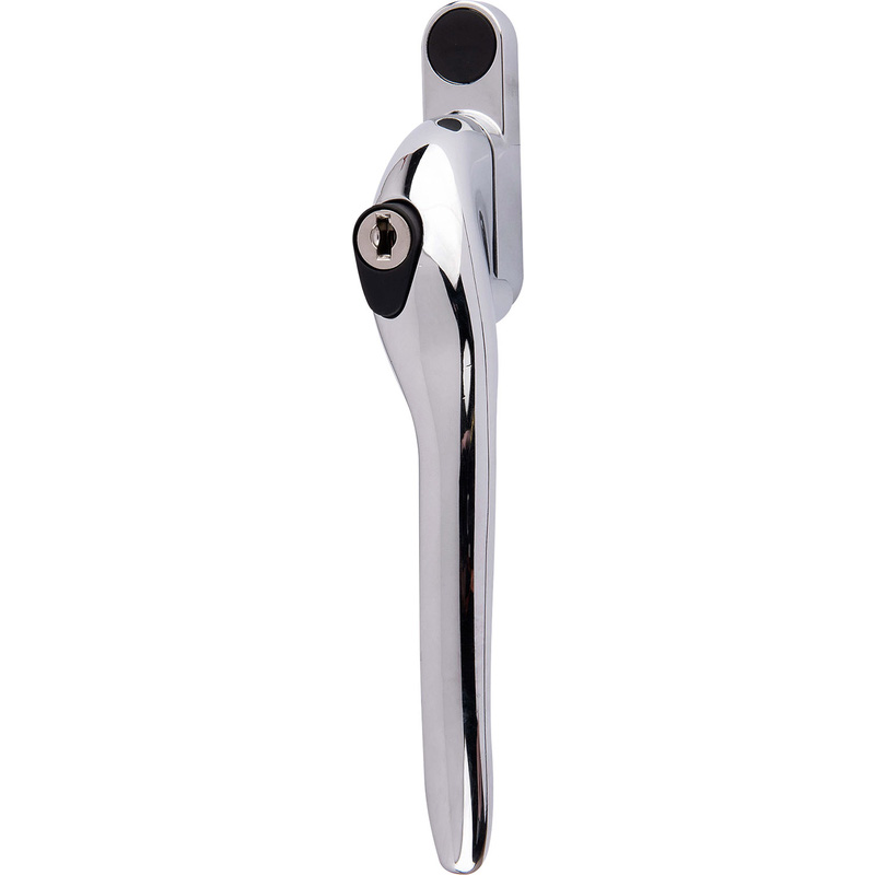 Yale PVCu Offset Lockable Window Handle Right Hand Polished Chrome