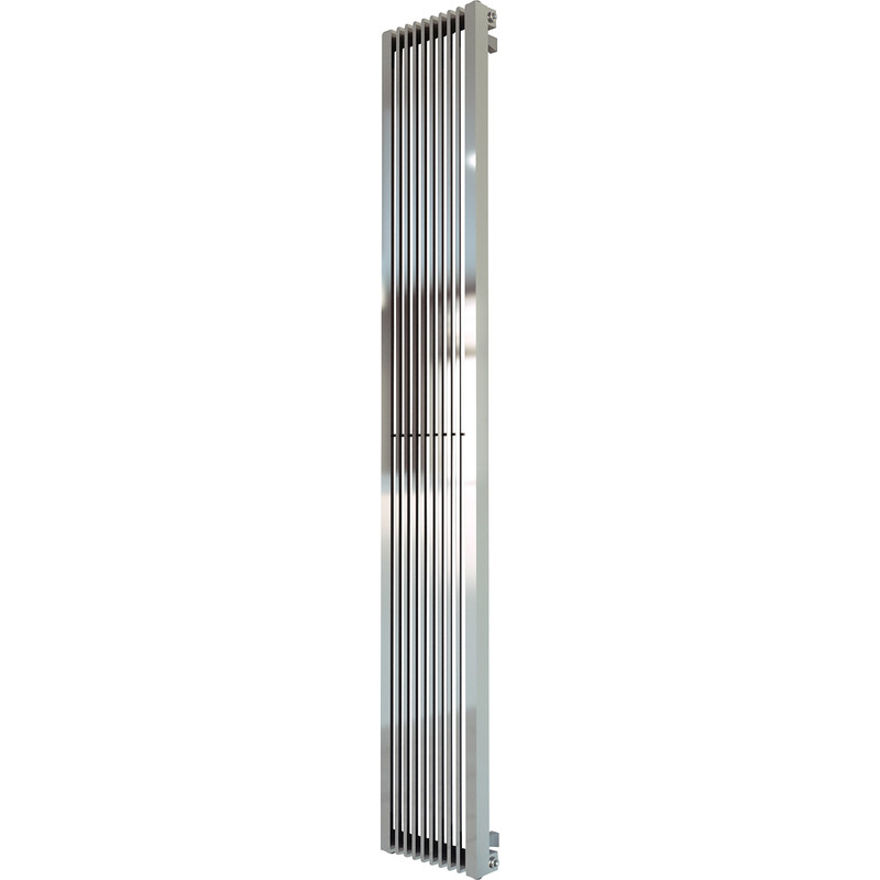 Aeon Stria Designer Radiator 2000 x 325mm Btu 6401 Brushed Stainless Steel