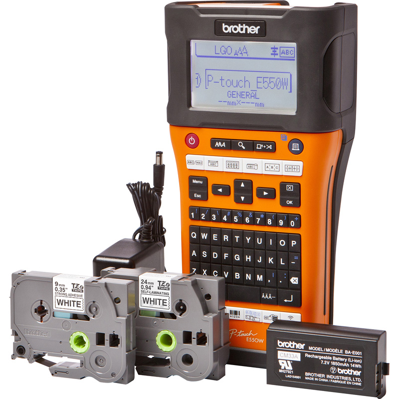 Brother PTE550WNI Handheld Label Printer 126mm (W) x 250mm (D) x 94mm (H)