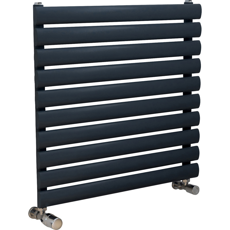 Ximax Bristol Single Horizontal Designer Radiator 584 x 600mm 1266Btu Anthracite