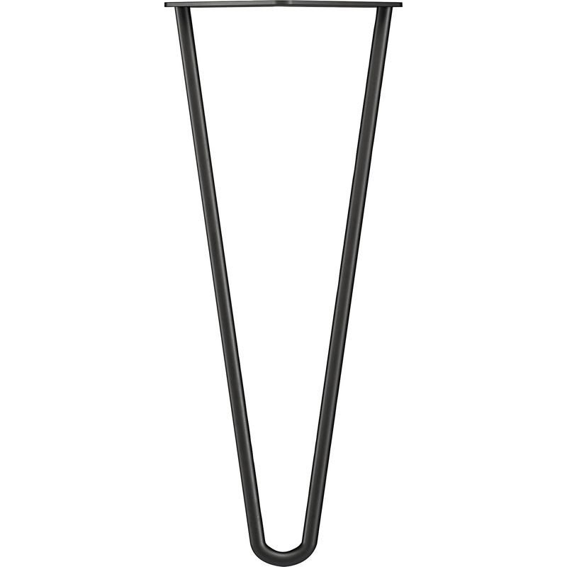 Rothley 2-Pin Hairpin Leg 350mm Matt Black