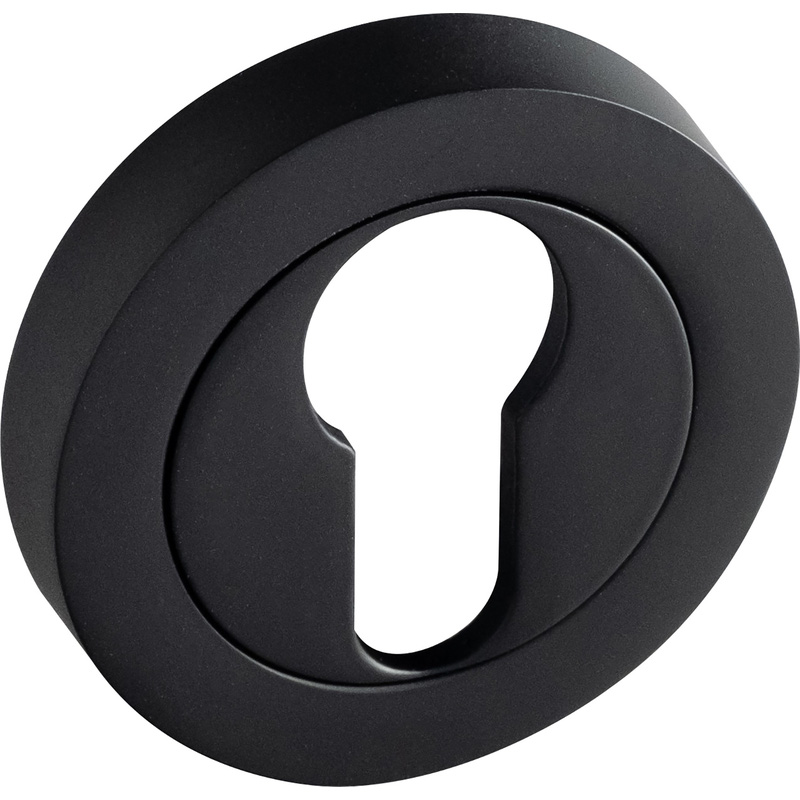 Eclipse Euro Escutcheon Matt Black