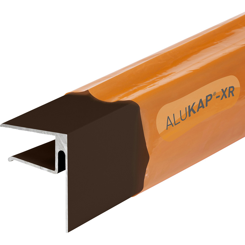 Alukap-XR Sheet End Stop Bar for Axiome Sheets 16mm x 3m Brown