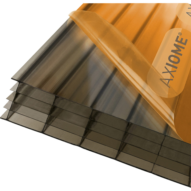 Axiome 25mm Polycarbonate Bronze Fivewall Sheet 690 x 3000mm