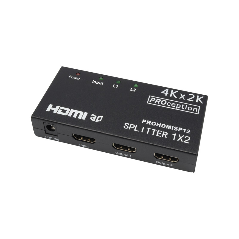 PROception HDMI Amplified Splitter 2 Way