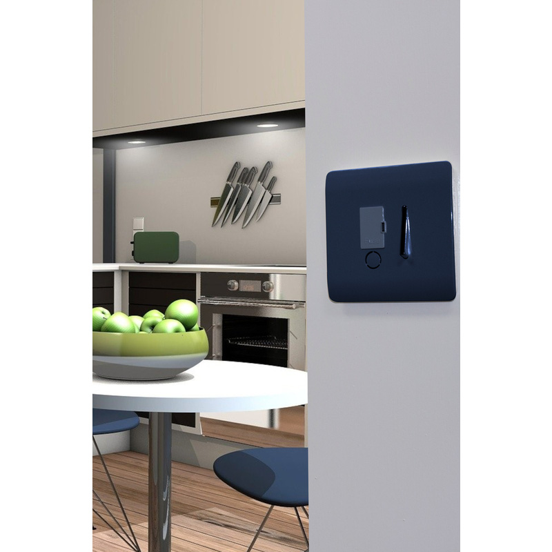 Trendiswitch Navy 13 Amp Switched Fused Spur 1 Gang