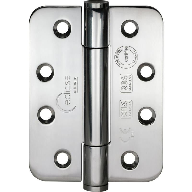 Grade 14 Concealed Bearing Radius Hinge Polished