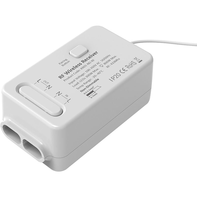 1 Channel Kinetic Switch Receiver Non-dim IP20 White