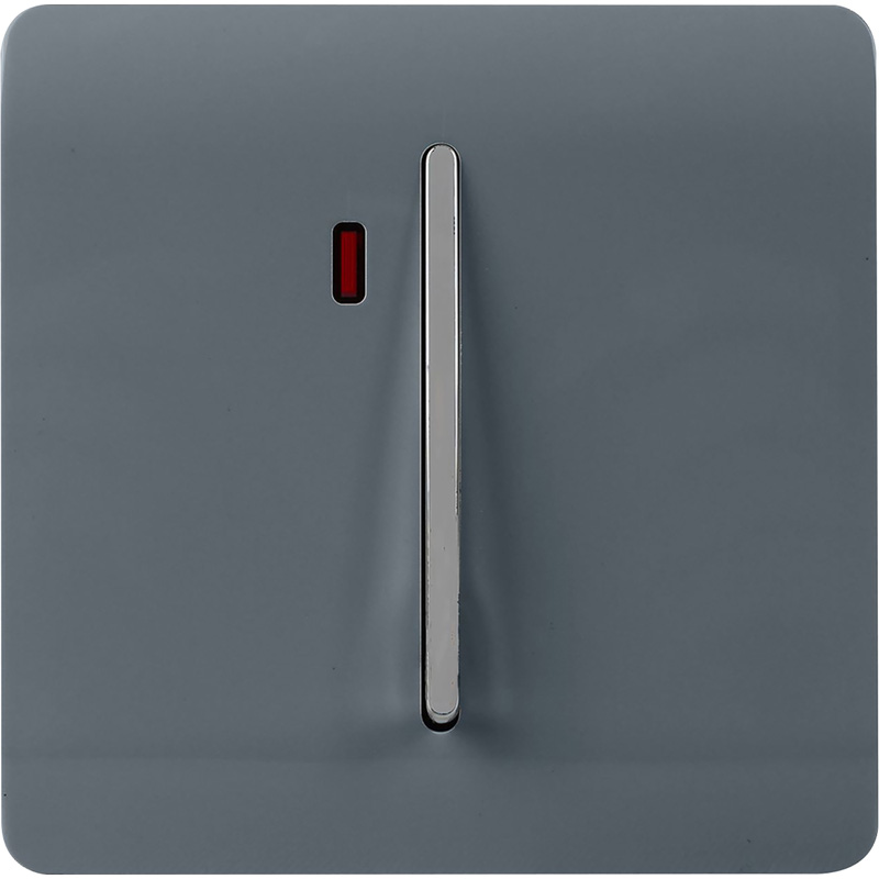 Trendiswitch Warm Grey 20 Amp Switch with Neon 1 Gang