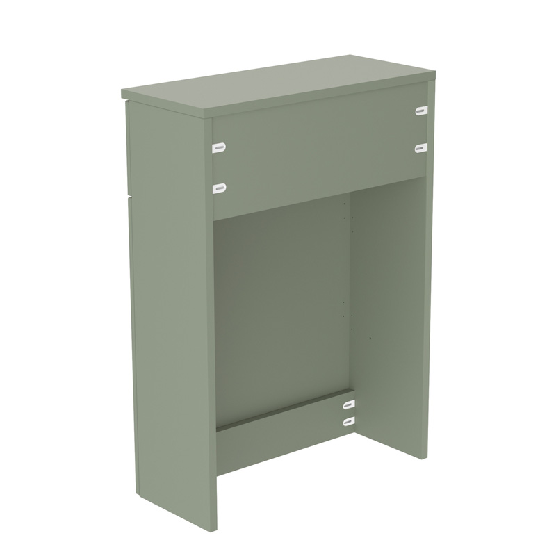 Newland WC Unit and Worktop Sage Green 600mm