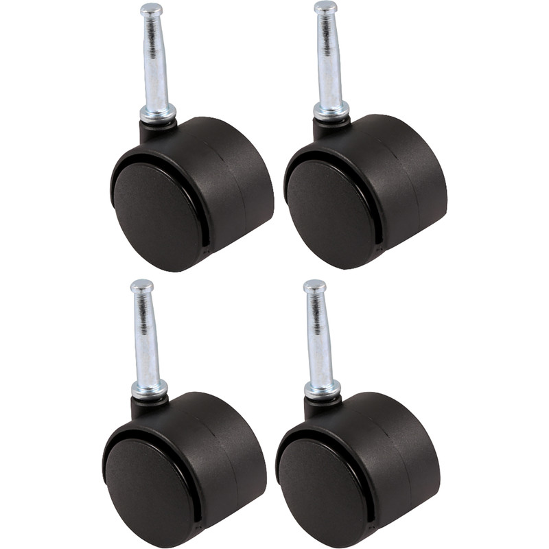 Twin Wheel Castor 40mm Swivel