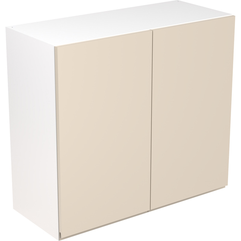 Kitchen Kit Ready Made J-Pull Kitchen Cabinet Wall Unit Super Gloss Cashmere 800mm