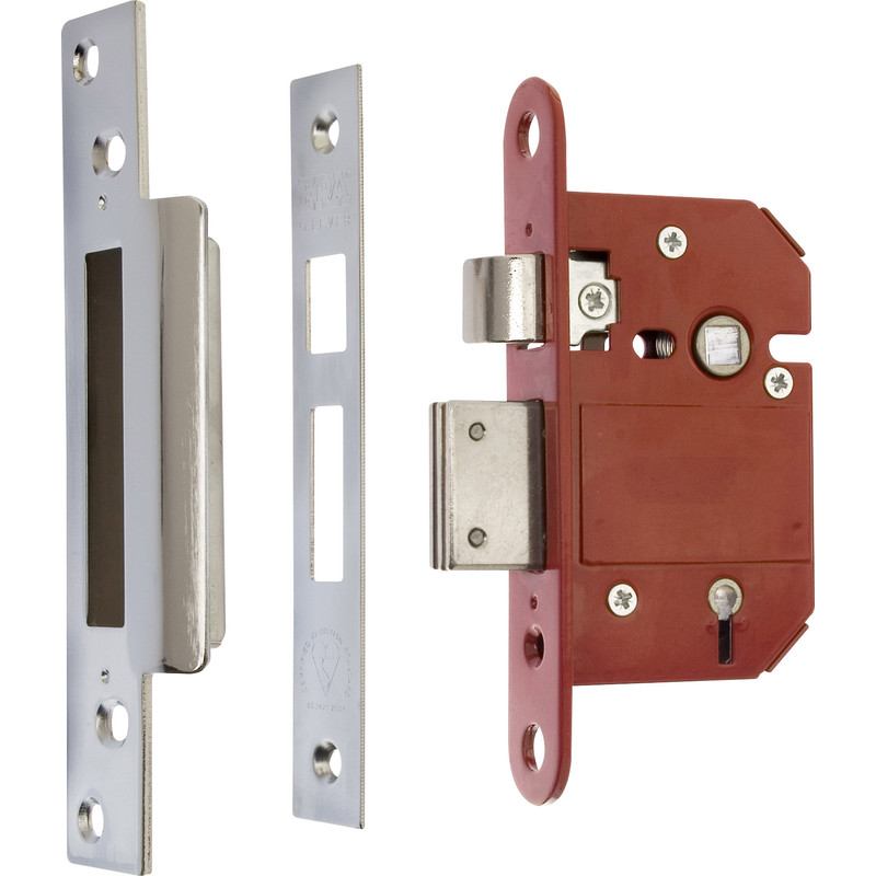 ERA BS 5 Lever Fortress Sashlock 64mm Satin Chrome