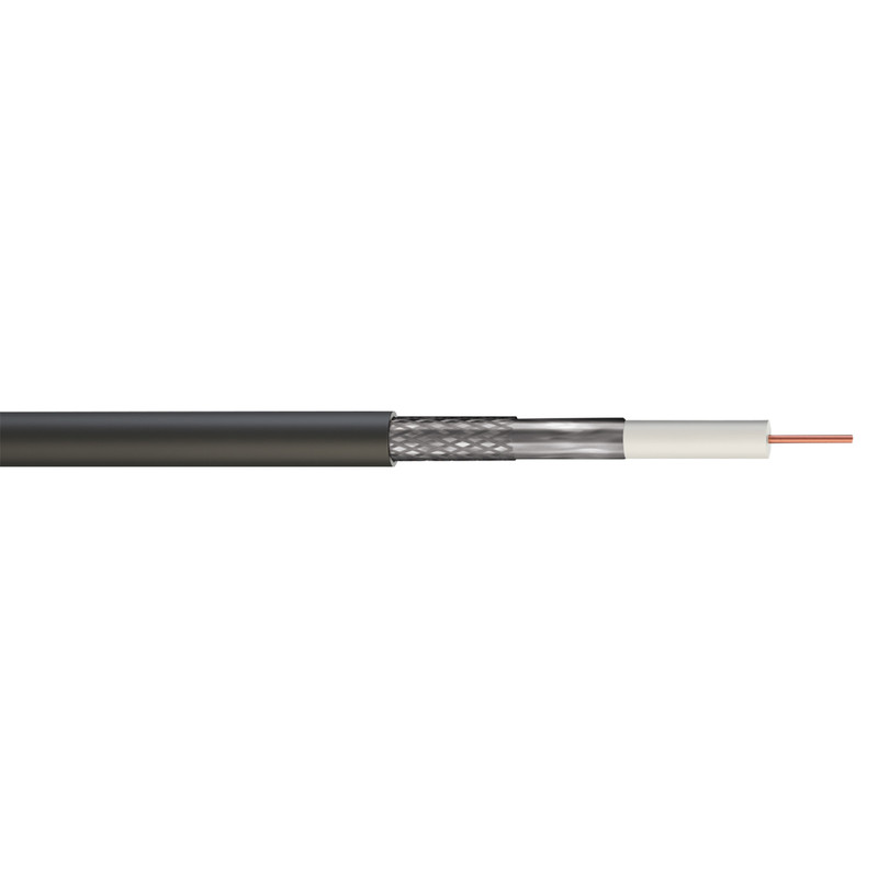 Doncaster Cables Satellite Coaxial Cable (RG6) Black 100m Drum