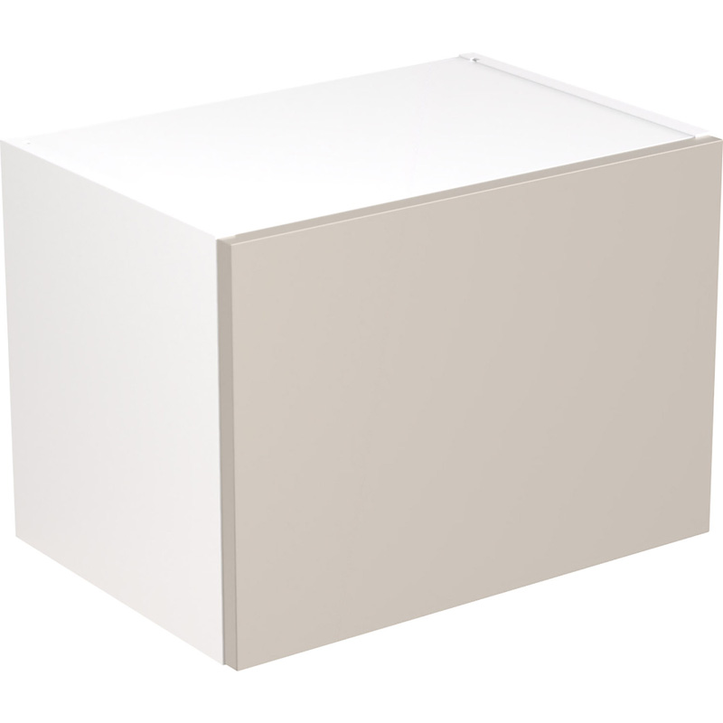 Kitchen Kit Ready Made Slab Kitchen Cabinet Wall Bridge Unit Super Gloss Light Grey 500mm