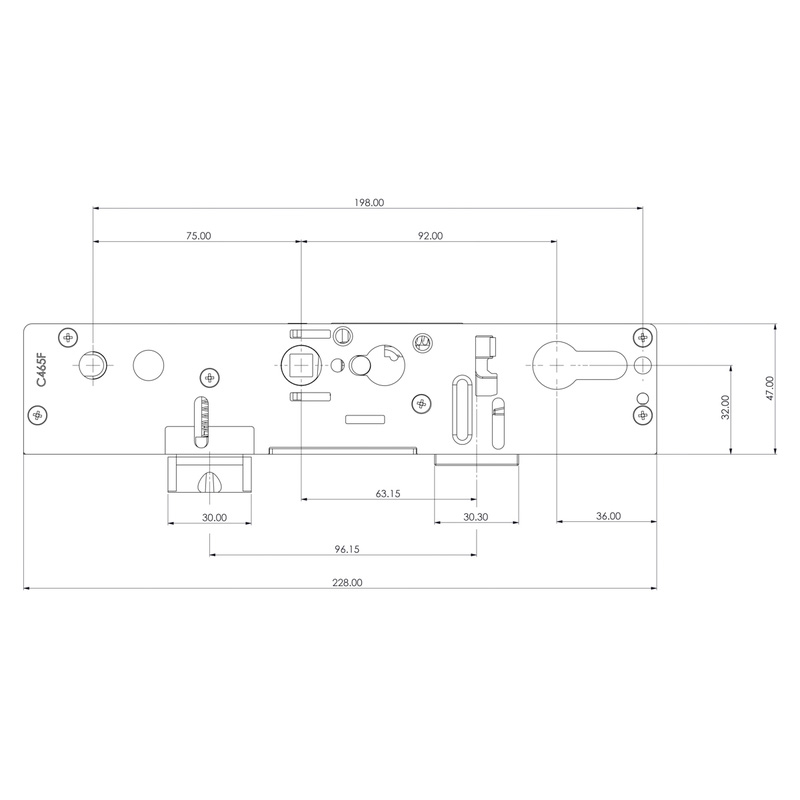 Yale Doormaster Gearbox Lockmaster Dead 35 Through Follower