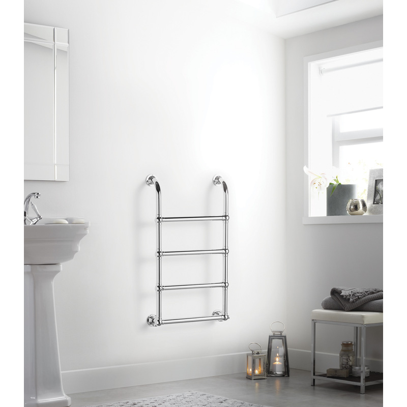 Towelrads Upton Towel Radiator Victorian Chrome 900 x 500mm 607Btu