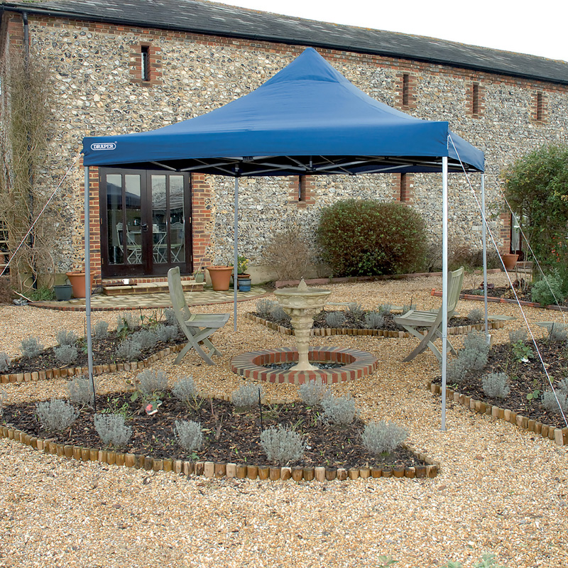 Draper 3 x 3m Folding Gazebo Blue
