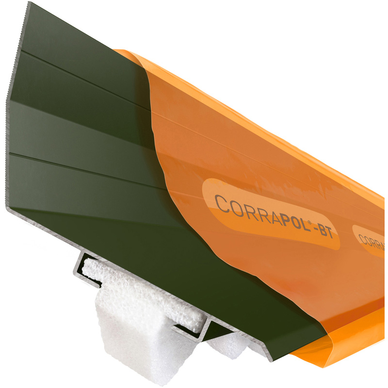 Corrapol-BT Wall Top Flashing 3m Green