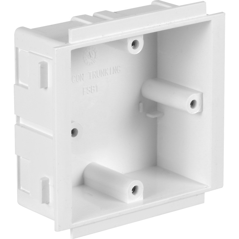 Trunking Accessory Box 1 Gang 86 x 86 x 36mm