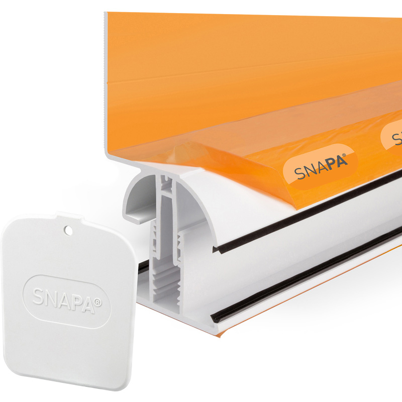 Snapa Wall Side Bar 10, 16, 25, 32, & 35mm x 6m White