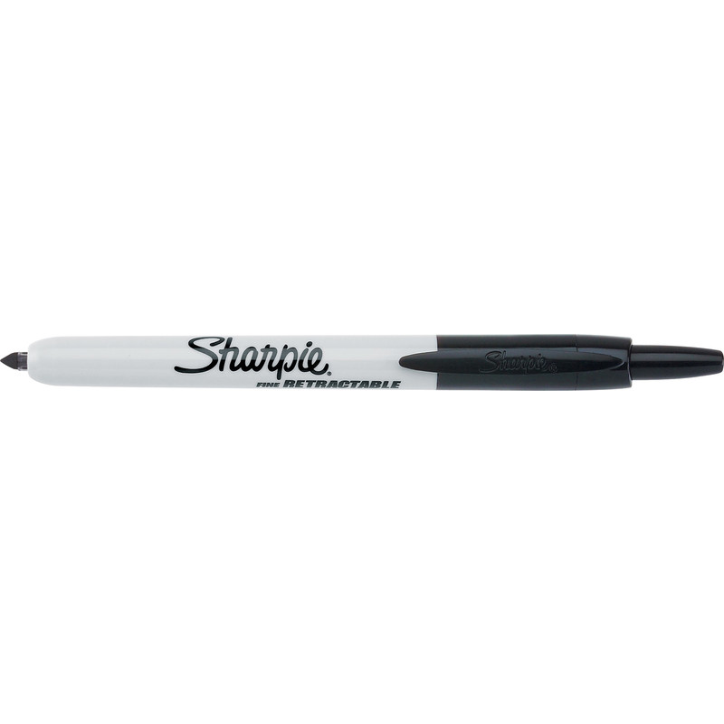 Sharpie Retractable Permanent Marker Black