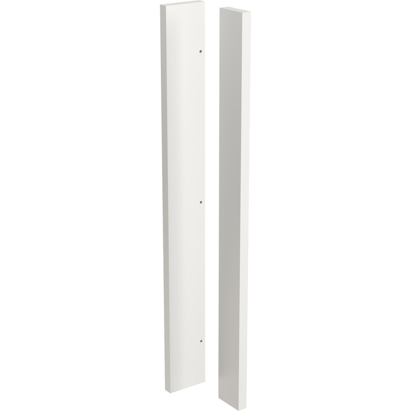 Kitchen Kit Flatpack J-Pull Kitchen Cabinet Corner Post Ultra Matt White 720mm