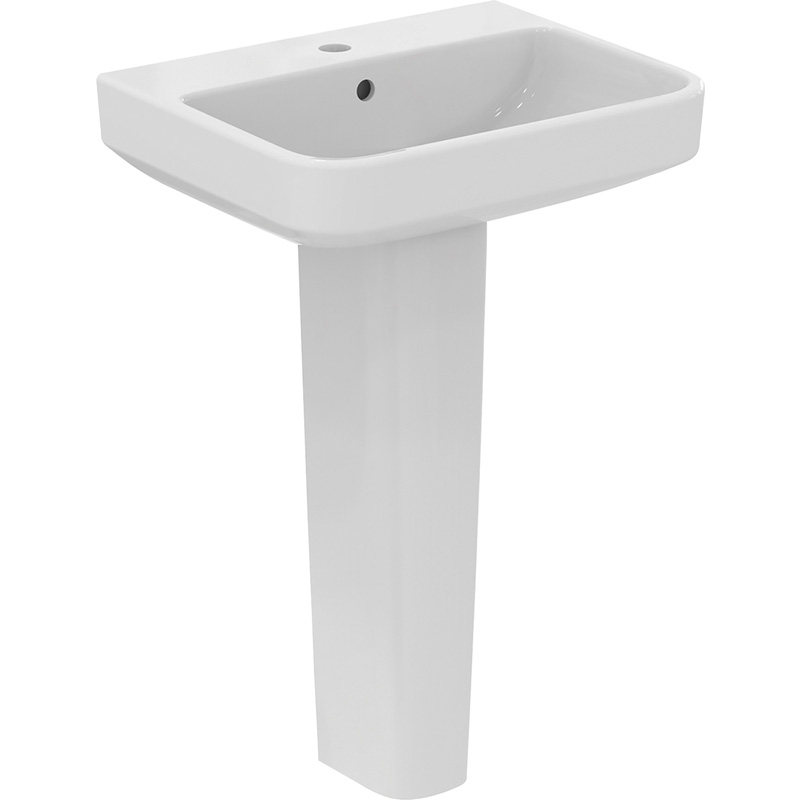 Ideal Standard i.life B Basin and Pedestal 55cm 1 Tap Hole