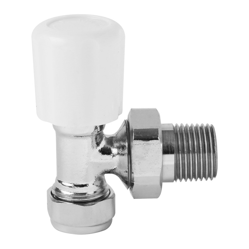 Angled Radiator Valve CP 15mm