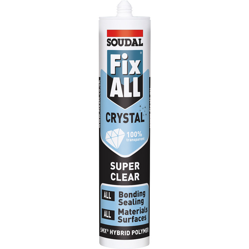 Soudal Fix All Crystal Adhesive & Sealant 290ml Clear