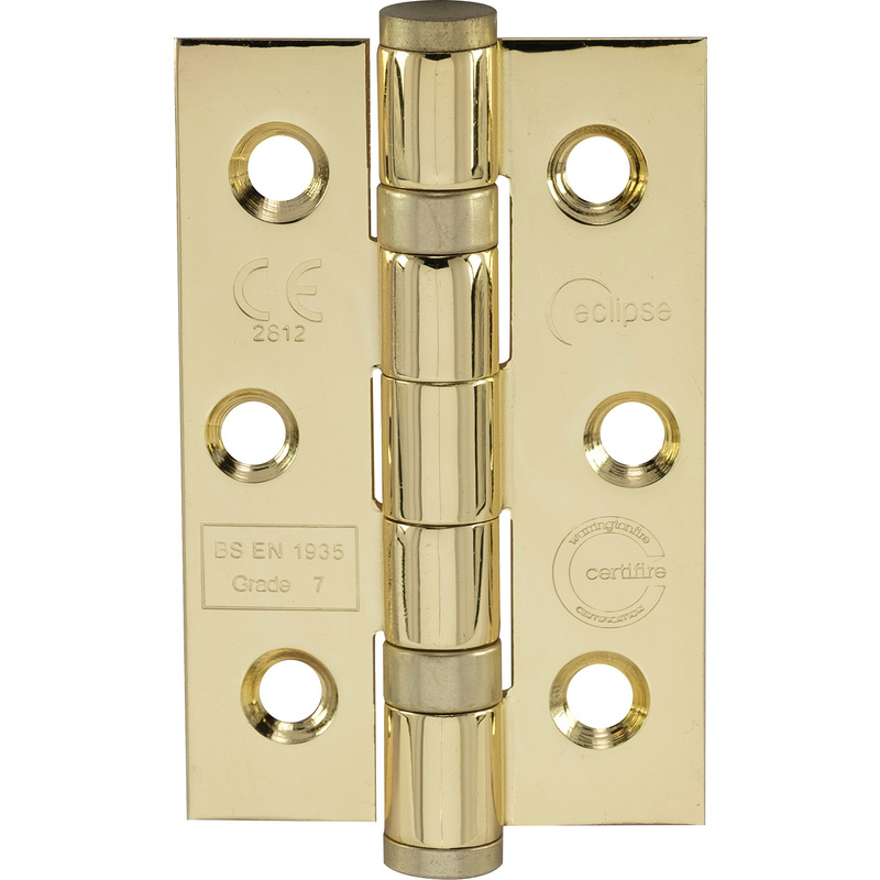 Grade 7 Ball Bearing Hinge Brass Plated