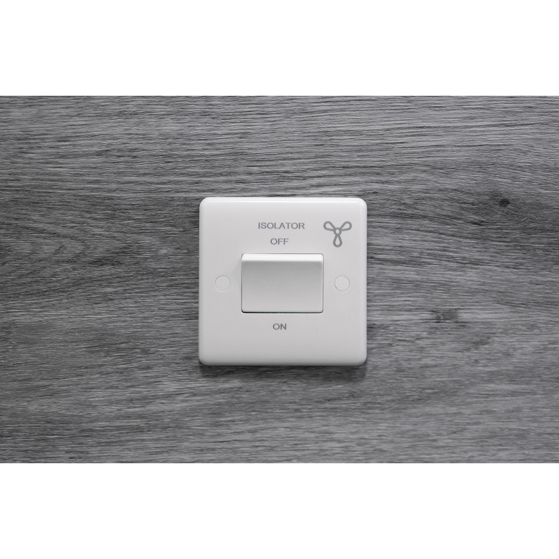Wessex White Fan Isolator 10A 3 Pole