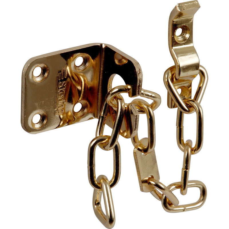 Sterling Heavy Duty Door Chain Brass Plated